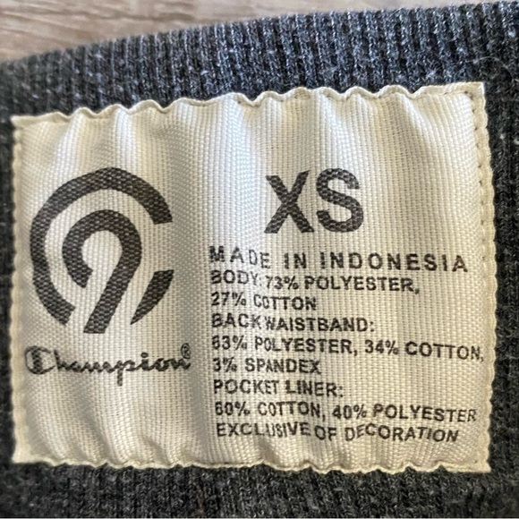 Champion Gray Rolled Cuff Joggers XS - Picture 3 of 3